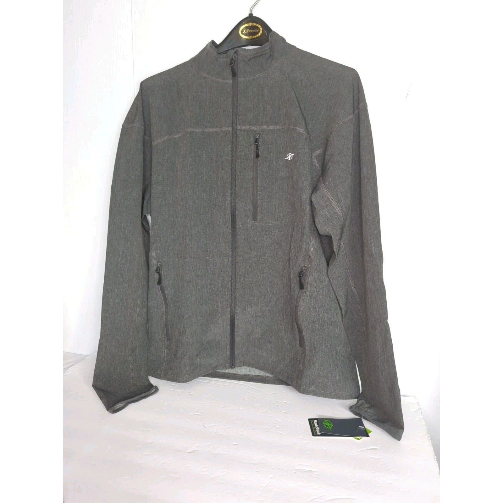 Nordictrack Performance Hiking Rain Jacket Mens S Water Resistant Meteorite Gift